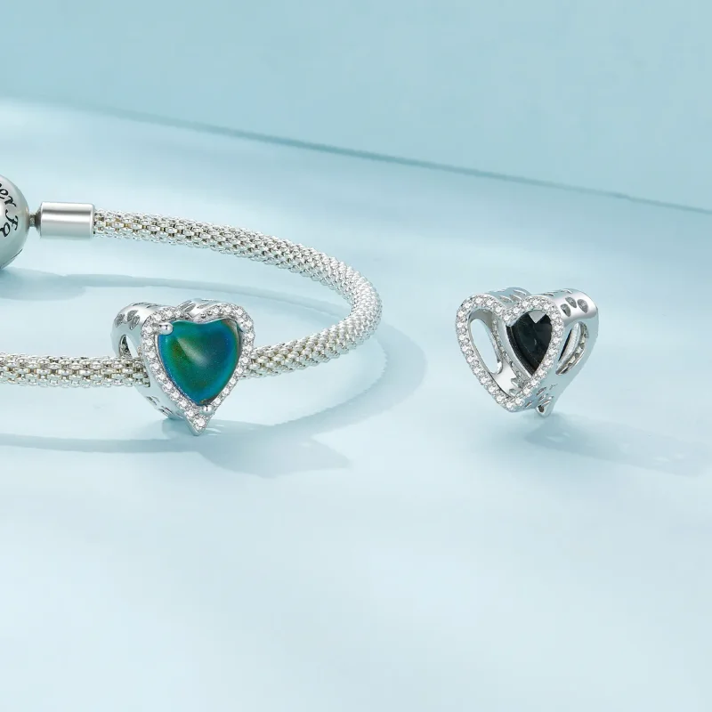 (kép) Pandora stílusú termoszenzoros hangulatkő charm - SCC2596 - Megtekintés 6