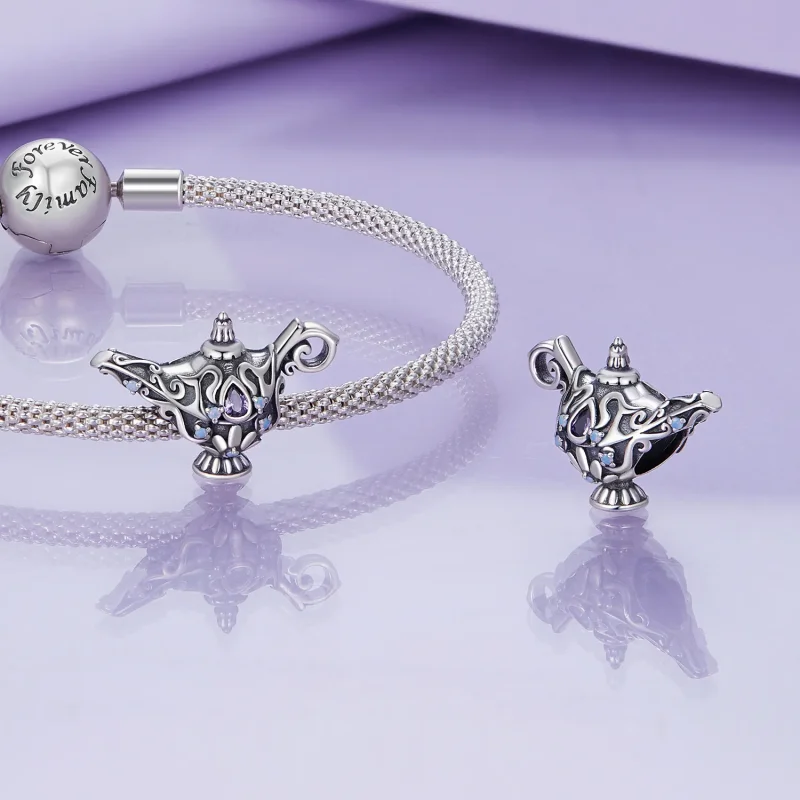 (kép) Pandora stílusú varázslatos kívánság lámpa charm - BSC893 - Megtekintés 4