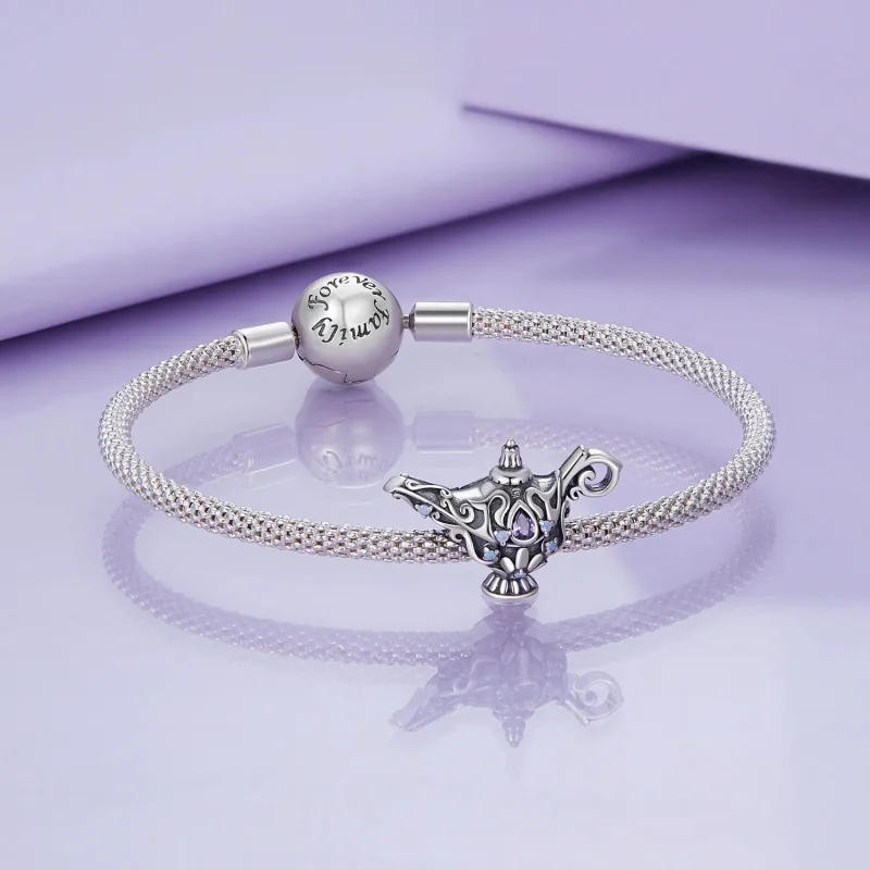 (kép) Pandora stílusú varázslatos kívánság lámpa charm - BSC893 - Megtekintés 5