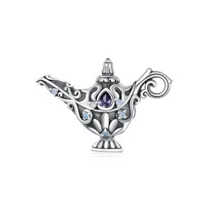 (kép) Pandora stílusú varázslatos kívánság lámpa charm - BSC893