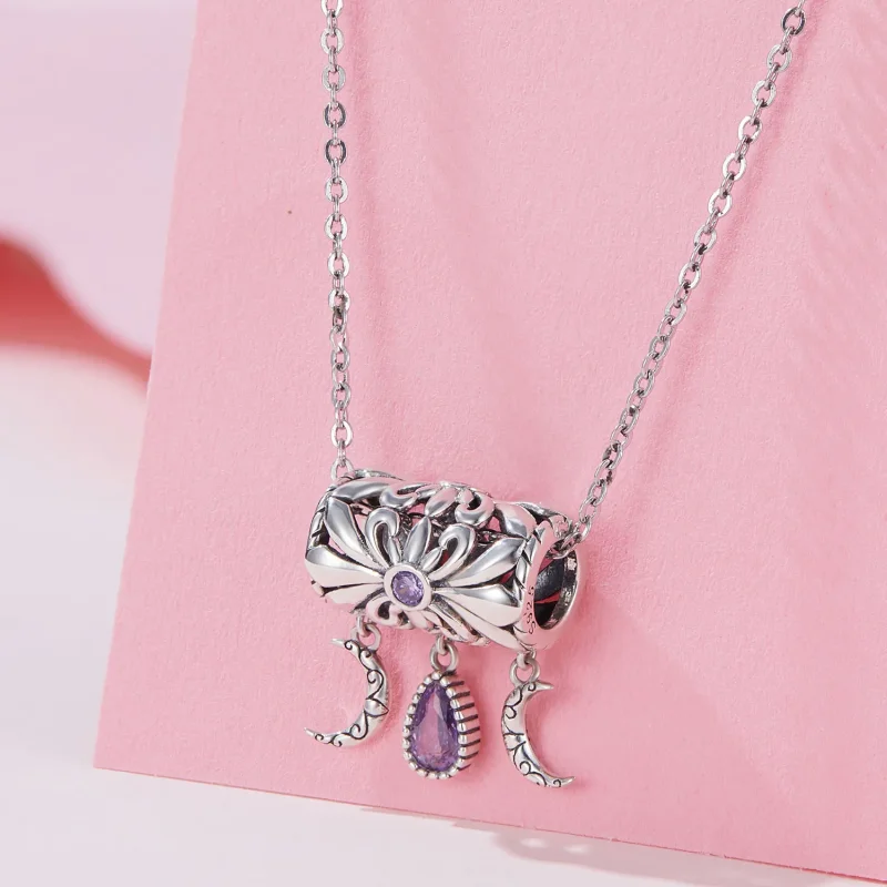 (kép) Pandora stílusú Vintage Iris Charm - SCC2631 - Megtekintés 2