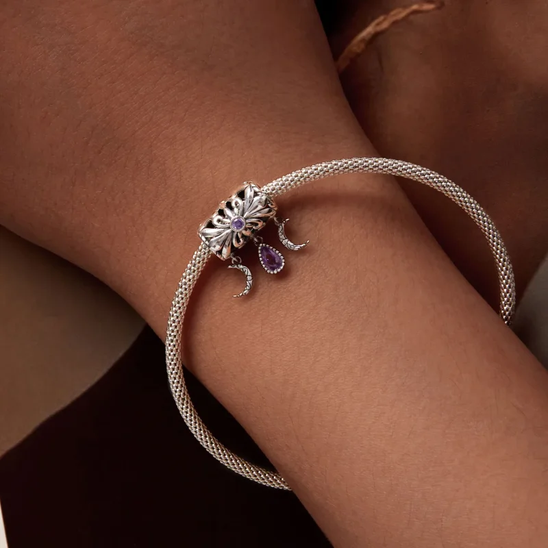 (kép) Pandora stílusú Vintage Iris Charm - SCC2631 - Megtekintés 6