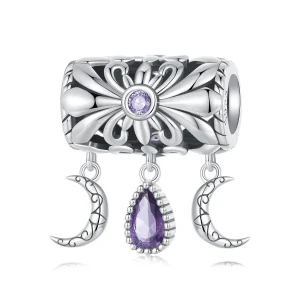 (kép) Pandora stílusú Vintage Iris Charm - SCC2631