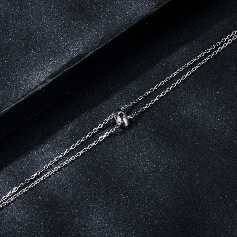 (kép) Pandora stílusú 1Ct kettős rétegű Moissanite karkötővel - MSB012 - Megtekintés 4