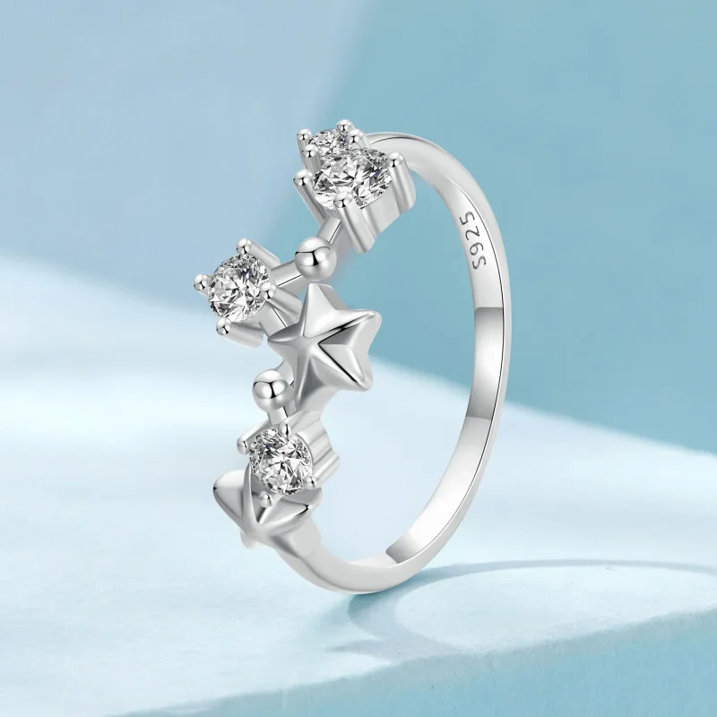 (kép) Pandora stílusú Big Dipper gyűrűt - SCR1005 - Megtekintés 2