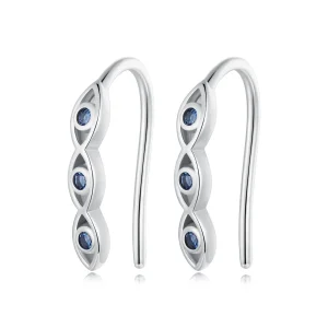 (kép) Pandora stílusú Devil Eye fülbevalók - SCE1695