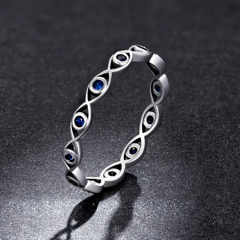 (kép) Pandora stílusú Devil's Eye Ring - BSR212 - Megtekintés 5