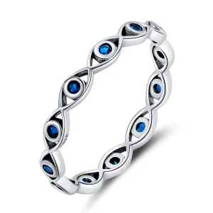 (kép) Pandora stílusú Devil's Eye Ring - BSR212