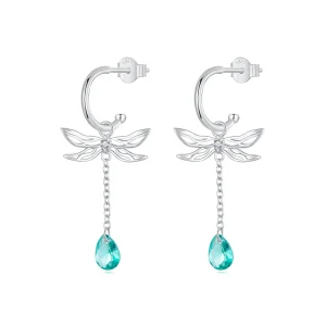 (kép) Pandora stílusú Dragonfly Tassel Stud fülbevalók - SCE1699
