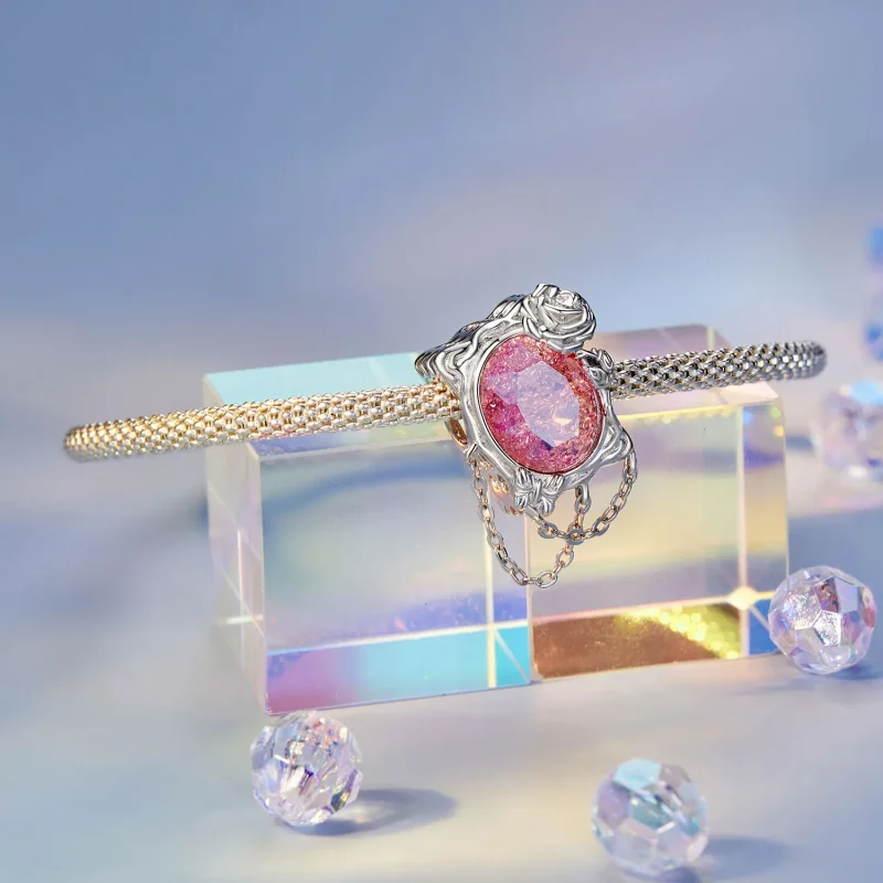 (kép) Pandora stílusú elszáradt olajfestmény Rose Charm - SCC2698 - Megtekintés 3