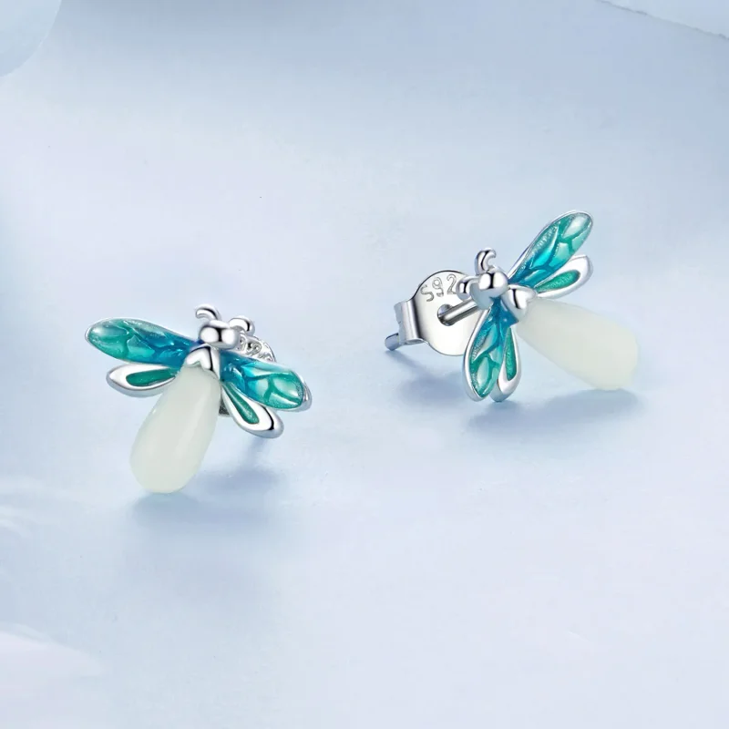 (kép) Pandora stílusú Firefly fülbevalók - BSE962 - Megtekintés 3