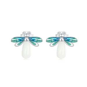 (kép) Pandora stílusú Firefly fülbevalók - BSE962