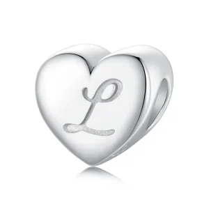 Pandora stílusú Heart Leve L Charm - SCP065-L (kép) Pandora stílusú Heart Leve L Charm - SCP065-L