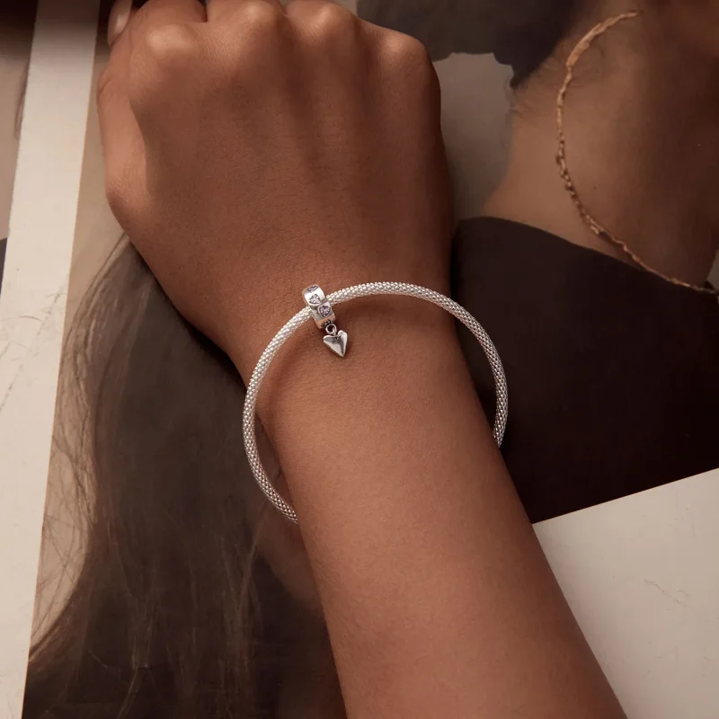 (kép) Pandora stílusú intelligens szív szilikon csat Charm - SCC2694 - Megtekintés 6