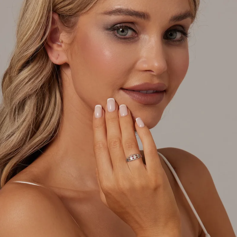 (kép) Pandora stílusú Iris Vintage gyűrű - SCR998 - Megtekintés 4