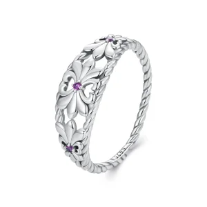 Pandora stílusú Iris Vintage gyűrű - SCR998 (kép) Pandora stílusú Iris Vintage gyűrű - SCR998