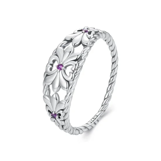 (kép) Pandora stílusú Iris Vintage gyűrű - SCR998