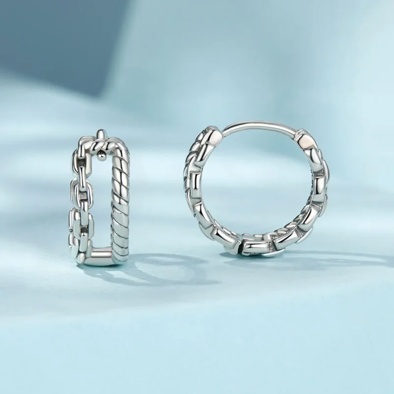 (kép) Pandora stílusú kettős rétegű fülcsat Charm - SCE1702 - Megtekintés 2
