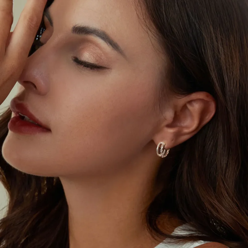 (kép) Pandora stílusú kettős rétegű fülcsat Charm - SCE1702 - Megtekintés 6