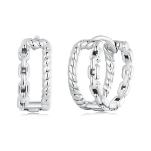 Pandora stílusú kettős rétegű fülcsat Charm - SCE1702 (kép) Pandora stílusú kettős rétegű fülcsat Charm - SCE1702