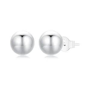 Pandora stílusú kis golyó alakú fülbevalók - SCE1725-S (kép) Pandora stílusú kis golyó alakú fülbevalók - SCE1725-S