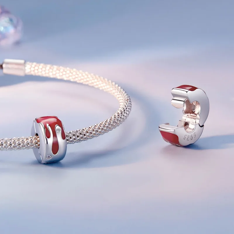 (kép) Pandora stílusú megolvasztott pozicionáló csat Charm - SCC2700 - Megtekintés 4