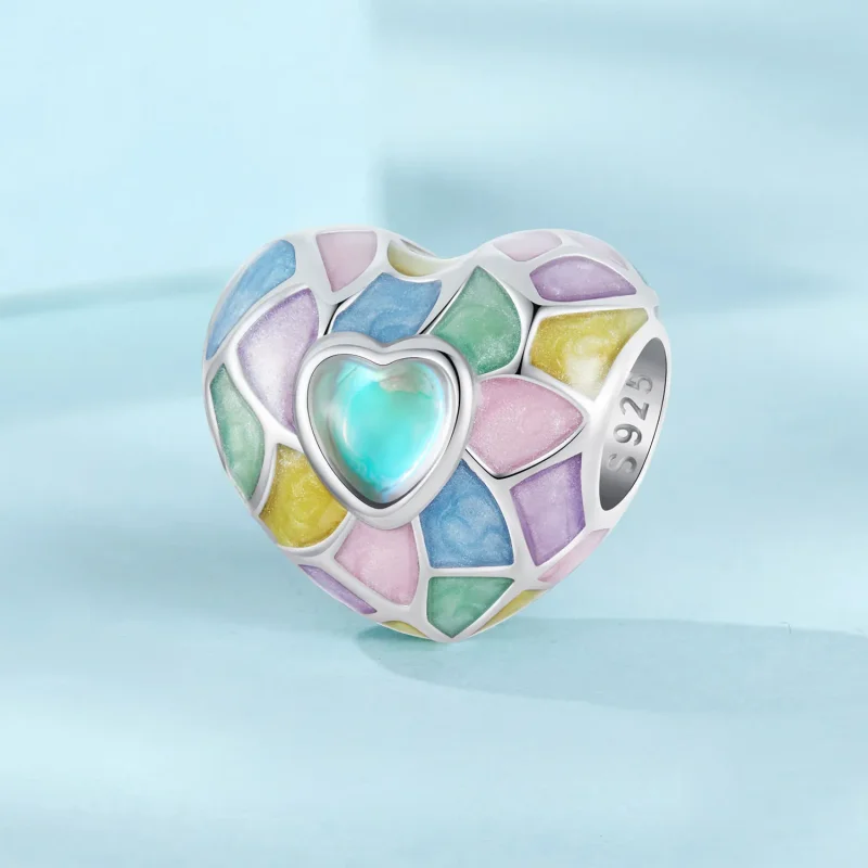 (kép) Pandora stílusú Neon Hearts - SCC2708 - Megtekintés 2