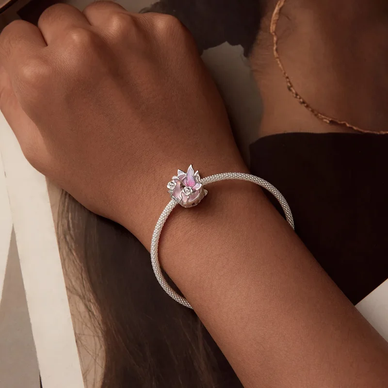 (kép) Pandora stílusú Neon Moonlight Butterfly Charm - BSC968 - Megtekintés 6