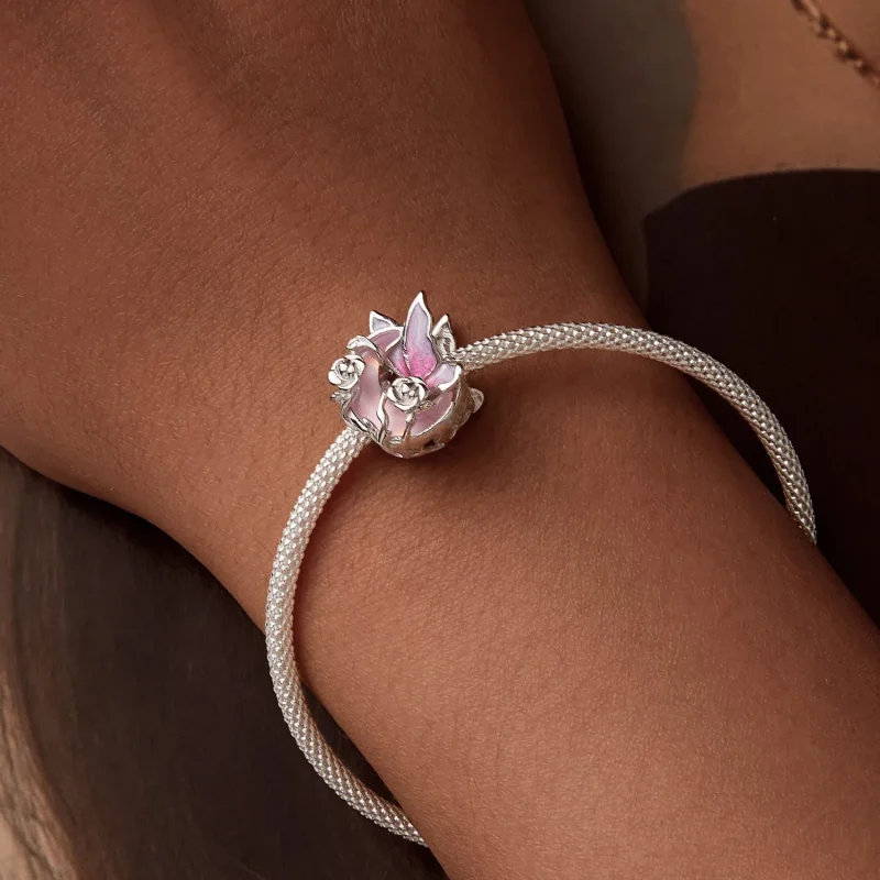 (kép) Pandora stílusú Neon Moonlight Butterfly Charm - BSC968 - Megtekintés 7
