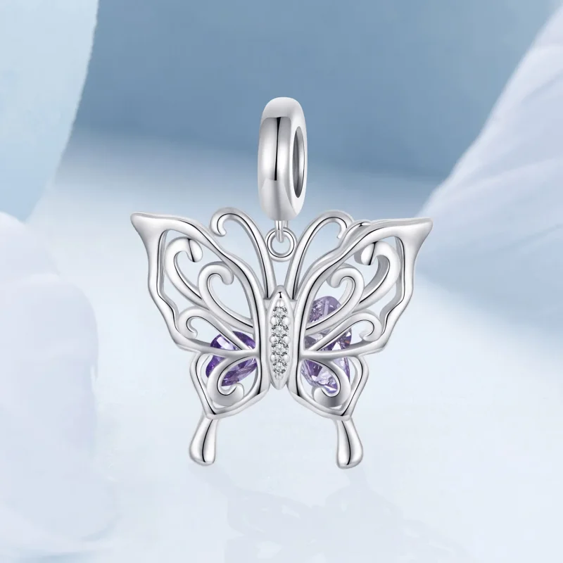 (kép) Pandora stílusú pillangó Charm - BSC969 - Megtekintés 2
