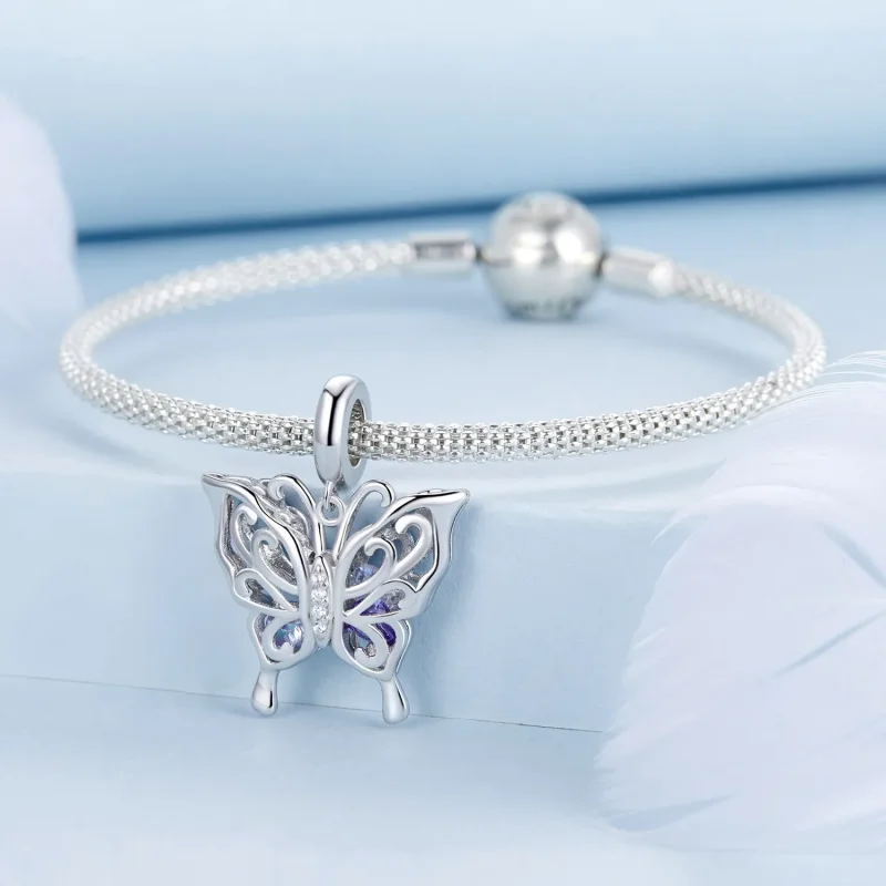 (kép) Pandora stílusú pillangó Charm - BSC969 - Megtekintés 3