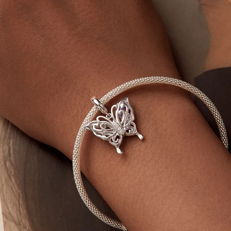(kép) Pandora stílusú pillangó Charm - BSC969 - Megtekintés 5