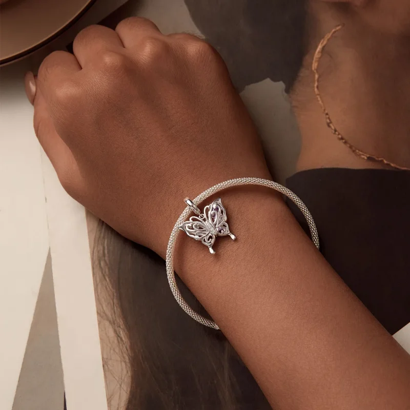 (kép) Pandora stílusú pillangó Charm - BSC969 - Megtekintés 6