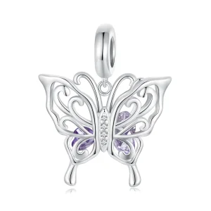 Pandora stílusú pillangó Charm - BSC969 (kép) Pandora stílusú pillangó Charm - BSC969