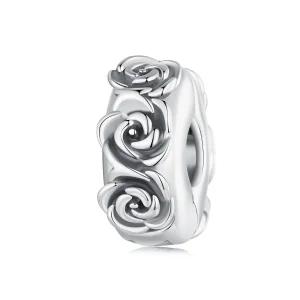 (kép) Pandora stílusú rózsa pozicionáló csat Charm - SCC2706