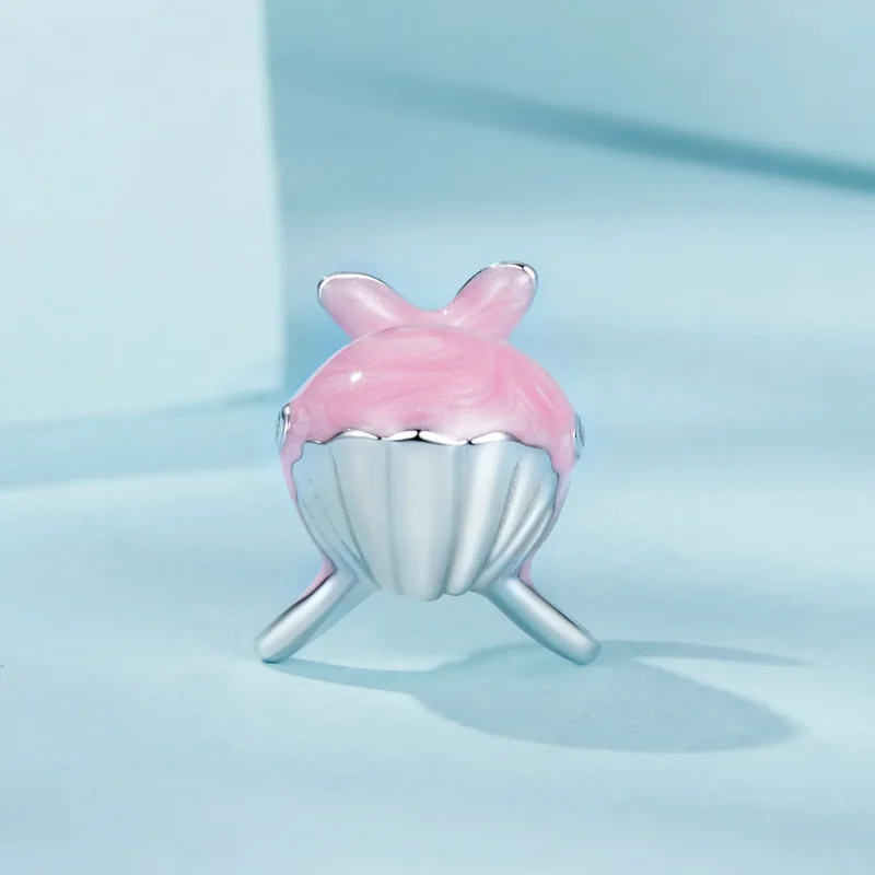 (kép) Pandora stílusú rózsaszín bálna Charm - SCC2707 - Megtekintés 2