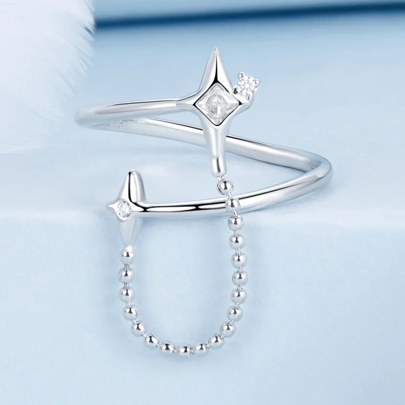(kép) Pandora stílusú Starlight Open Ring - BSR519-E - Megtekintés 3