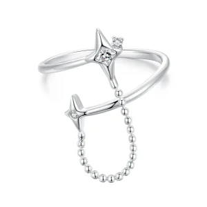 (kép) Pandora stílusú Starlight Open Ring - BSR519-E