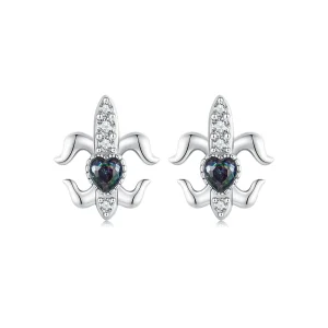 Pandora stílusú vintage Iris Stud fülbevalók - BSE968 (kép) Pandora stílusú vintage Iris Stud fülbevalók - BSE968