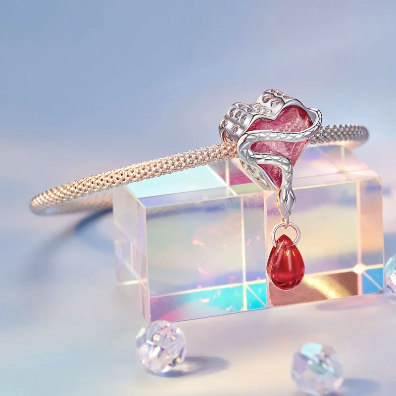 (kép) Pandora stílusú véres kígyó Charm - SCC2699 - Megtekintés 3