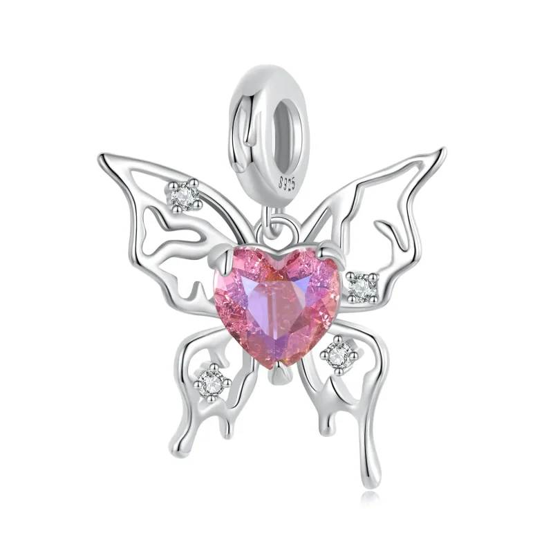 (kép) Pandora stílusú véres pillangó Charm - SCC2696