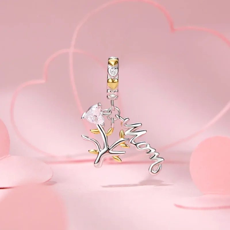 (kép) Pandora stílusú Anyák napi életfájának Charm - BSC1000 - Megtekintés 2