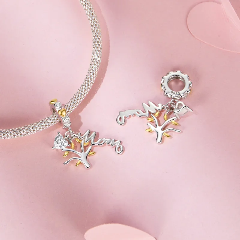 (kép) Pandora stílusú Anyák napi életfájának Charm - BSC1000 - Megtekintés 4
