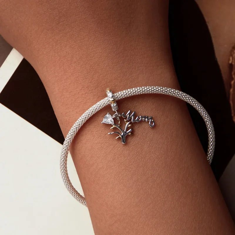 (kép) Pandora stílusú Anyák napi életfájának Charm - BSC1000 - Megtekintés 6