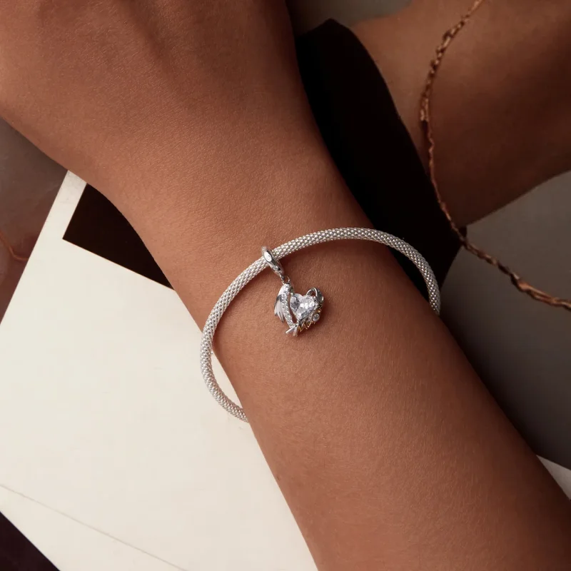 (kép) Pandora stílusú Anyák napi szerelmi szárnyai Charm - BSC1001 - Megtekintés 5