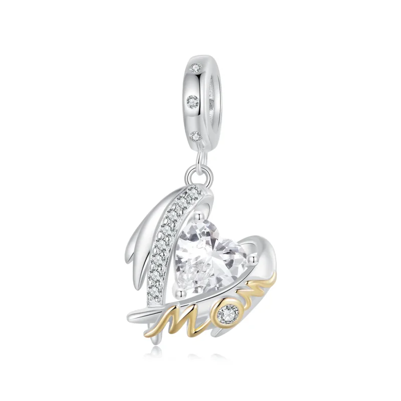 (kép) Pandora stílusú Anyák napi szerelmi szárnyai Charm - BSC1001