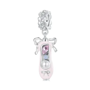 (kép) Pandora stílusú balett cipő Charm - SCC2761