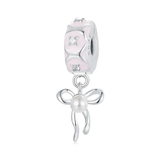 (kép) Pandora stílusú balett íj pozicionáló csat Charm - SCC2763
