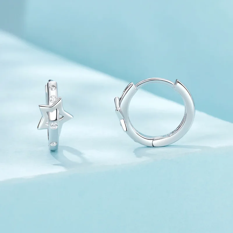 (kép) Pandora stílusú csillag öv fül csat Charm - SCE1726 - Megtekintés 2