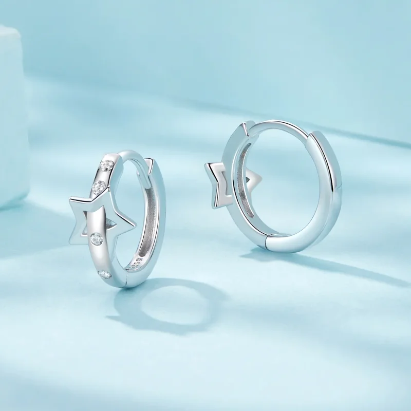 (kép) Pandora stílusú csillag öv fül csat Charm - SCE1726 - Megtekintés 3